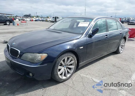 2007 BMW 750Li z USA, uszkodzony, nr VIN WBAHN83597DT67330